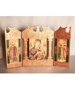 Tríptico religioso. Tablilla religiosa. Cuadro religioso. Adorno religioso. - $449.97 CAD