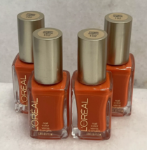 4 L&#39;oreal Nail Polish Color - 102 Energetic Tangerine - 0.39 oz - $329.24 MXN