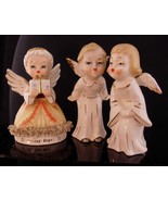 1950&#39;s Christmas Angel figurines - Friday Angel - Japan white carrollers... - £58.92 GBP