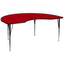 48x96 KDNY Red Activity Table XU-A4896-KIDNY-RED-T-A-GG - $466.95