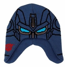 The Transformers Optimus Prime Image Knitted Laplander Beanie Hat, NEW U... - $14.50