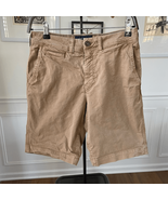 American Eagle Khaki Flat Front Shorts 28 x 9.5 - $16.56