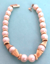 14K Yellow Gold 6.5mm Akoya Pearl Bracelet - $230.14
