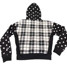 Champion Reverse Weave Hoodie Plaid Polka Dot Black White Small NWT image 6