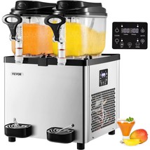 VEVOR Commercial Slushy Machine, 6 L x 2 Tanks 50 Cups, 700W 110V, Stainless Ste - $1,285.90