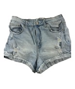 Celebrity Pink Womens Size 13/31 Denim Shorts Distressed High Rise Cuffe... - $18.81