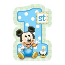 Mickey Mouse 1st Birthday Invitations Save The Date Party Supplies 8 Count - $7.95
