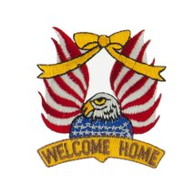 USA Flag Style Embroidered Patch - Welcome Home OSFM - £3.72 GBP