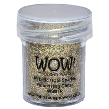 WOW! Embossing Powder 15ml-Metallic Gold Sparkle - £9.76 GBP