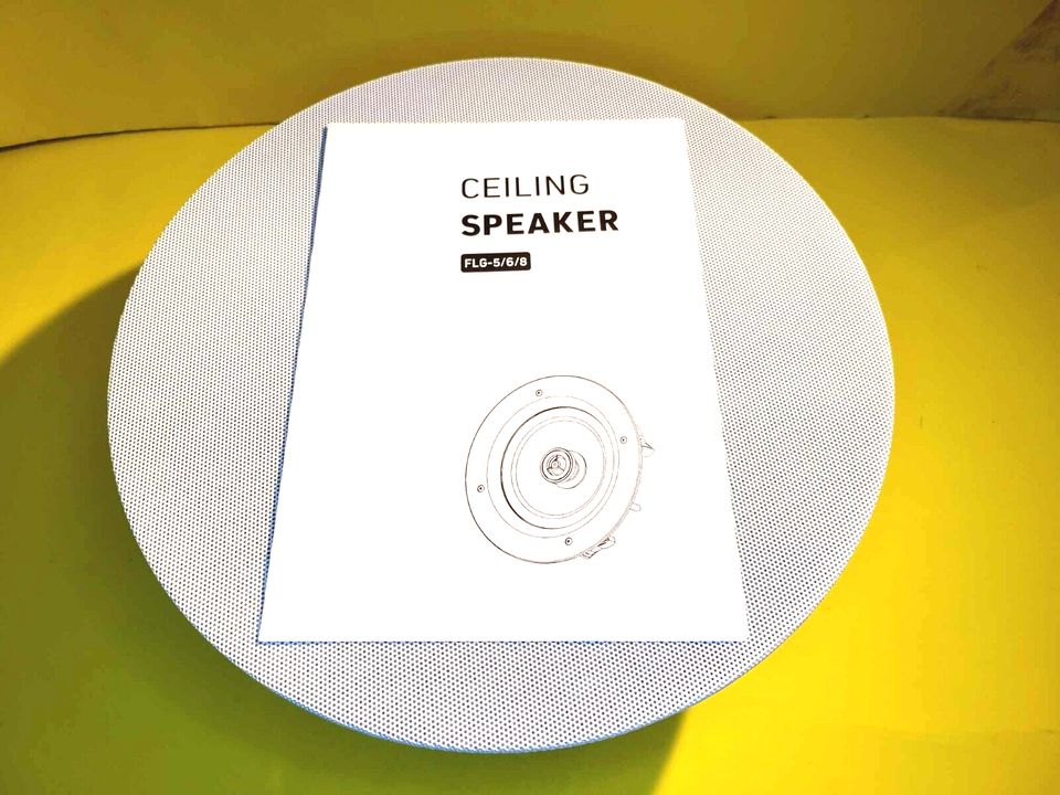 LUMI AUDIO CEILING SPEAKER FLG-8 WALL PROFESSIONAL MOUNTED SPEAKER HOME ... - $48.69