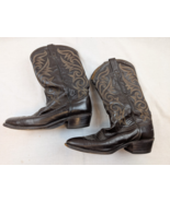Vintage Dan Post Mens Size 10 EW Brown Leather Western Cowboy Boots P2301 - $910.54 MXN