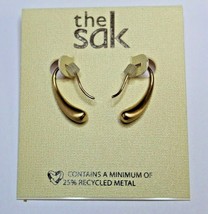 The Sak Gold Tone French Wire Dangle Earrings Gold Polished Cute Earrings - £15.28 GBP