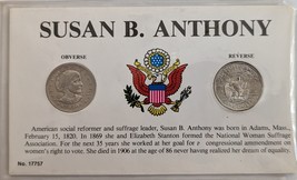 1979 Susan B. Anthony 2-Coin US $1 P Souvenir Set - £8.75 GBP