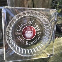 Class of 1955 Glass Ashtray Collector Bridgeton High School Advertisng Souvenir - £15.01 GBP