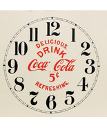 New Coca-Cola Paper Clock Dial - Choose A Size &amp; Style! - £3.04 GBP+