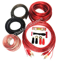4 Gauge High Power Amplifier Installation Wiring Kit Car Amp Install Wire Cables - £25.71 GBP