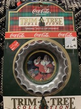 1991 Coca Cola Trim A Tree Collection Ornament bottle cap SANTA - $7.80