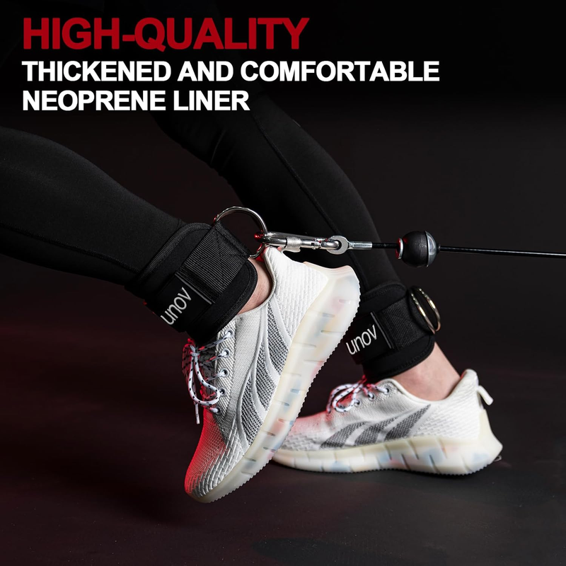Ankle Strap for Cable Machine, Adjustable Cable Kick Back Ankle Strap with Neopr Item image 4