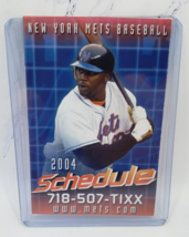 New York Mets 2004 Cliff Floyd Pocket Schedule TD Waterhouse - £1.54 GBP