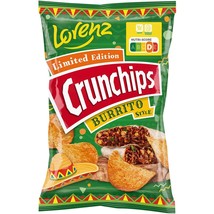 LORENZ Crunchips BURRITO Style flavored potato chips -130g FREE SHIPPING - £7.33 GBP