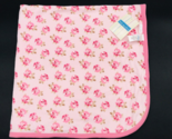 Little Wonders Baby Blanket Roses Sears Pink Receiving Swaddle New Old S... - £23.97 GBP