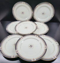 (8) Mikasa Tropez Dinner Plates Set Vintage Floral Grande Ivory L5504 Ja... - £116.59 GBP