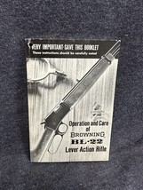 Vintage Browning BL-22 Rifle Operating Care Catalog Hunting Gun Brochure... - £14.24 GBP