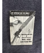 Vintage Browning BL-22 Rifle Operating Care Catalog Hunting Gun Brochure... - £14.01 GBP