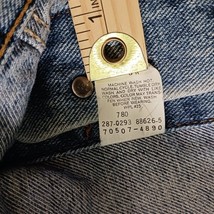 Vintage 1970s Levi's Men's Large Denim Blue Cotton Pockets Jacket Made In USA image 8