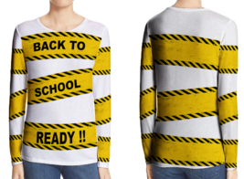 Back To School T-Shirt Long Sleeve For Women - £17.13 GBP