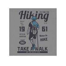 Personalized Face Towel for Hikers - Hiking It's Time For Print - $15.45