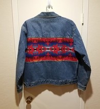 Vintage Pendleton High Grade Western Wear Southwestern Wool Denim Jacket... - $148.50