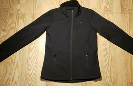 Iceburg Outerwear Girls Coat Medium 10/12 Black Winter Kids Zipper CUTE - $9.89