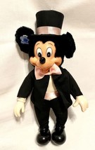 Mickey Mouse Vintage 80s 12 In Plush Tuxedo Applause For Walt Disney Productions - £15.80 GBP