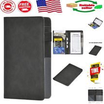 Practical Leather Waiter Book - Compact Server Wallet with Zipper &amp; Mone... - $350.61 MXN