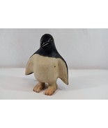 Stone Penguin Figurine Handcarved Kenya Africa Statue 7&quot; Heavy Solid Fol... - £60.72 GBP