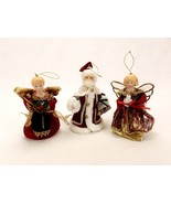 Lot of 3 Christmas Tree Toppers w/Lights, 2 Angels, 1 Father Christmas, ... - €25,28 EUR