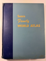 Vintage SEARS FAMILY WORLD ATLAS - 1961  Hardcover - £23.22 GBP