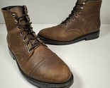 Thursday Boot Co Handmade Everyday Men&#39;s Sz 12 Leather Brown Boots - $123.74