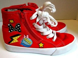 Disney Minnie Mouse High Tops Youth Red Size 2 1/2 Pre-Owned Nice 173091... - $10.00