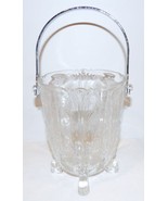 HEISEY ELEGANT GLASS ROSALIE DOLPHIN FEET CLEAR ICE BUCKET ~ETCHED~VINTA... - $111.37