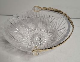 Mikasa Glass Basket Candy Dish with Gold Handle image 5