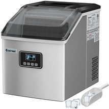 Stainless Steel Ice Maker Machine Countertop 48Lbs/24H Self-Clean w/ LCD... - £235.11 GBP
