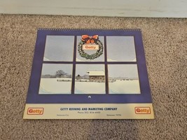 Getty Refining and Marketing Company 1984 Wall Hanging Calendar - £22.38 GBP