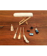 Vintage Set of 15 Various Doll House Furniture And Accessories - £6.63 GBP