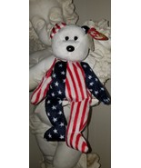 RARE Retired 1999 Ty Spangle Beanie Baby Patriotic Bear With Errors. - £1,878.69 GBP