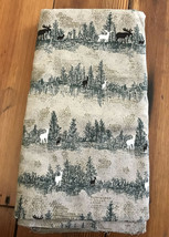 Moose Deer Hunting Maine Canada Country Cabin Brown Woods Forest Fabric 3 yds - £29.75 GBP