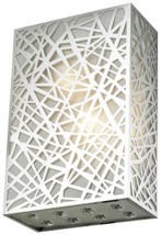 Wall Sconce PRISM Contemporary 2-Light Clear Chrome Royal-Cut Crystal Wire - £153.46 GBP