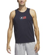 adidas Men&#39;s American Flag Tank Legend Ink-XL - £14.24 GBP