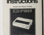 Vintage Panasonic KX-P1695 Dot Matrix Printer Operating Instructions Manual - $19.79